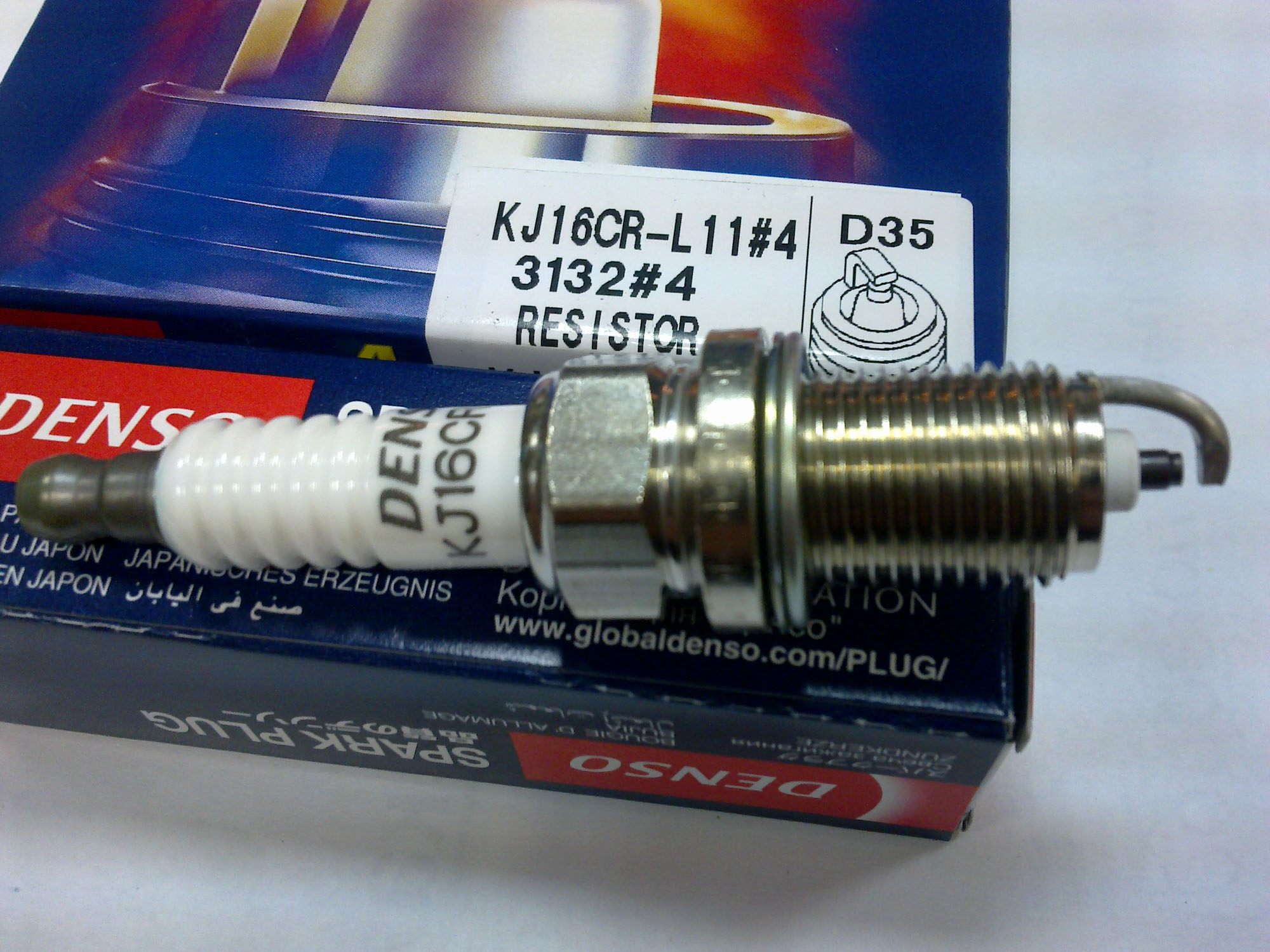 Свеча зажигания Denso KJ16CR-L11 # Denso 3132 # kj16crl11 | Autocover Свеча зажигания Denso KJ16CR-L11 # Denso 3132 # kj16crl11 | Autocover